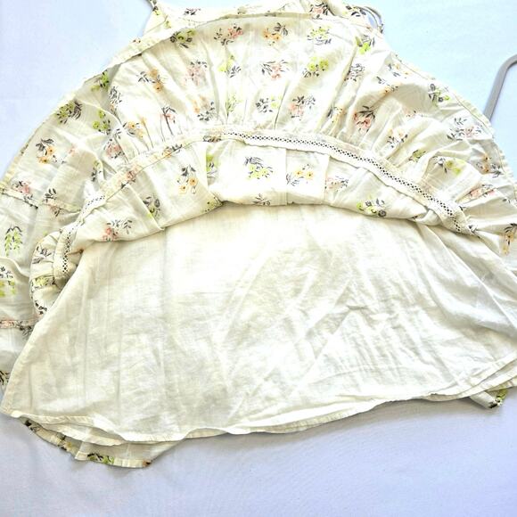 Urban Outfitters Yellow Floral Honey Tiered Mini Dress. Size Small. - Picture 7 of 10